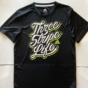 Black Adidas Climalite Tee with Graphic